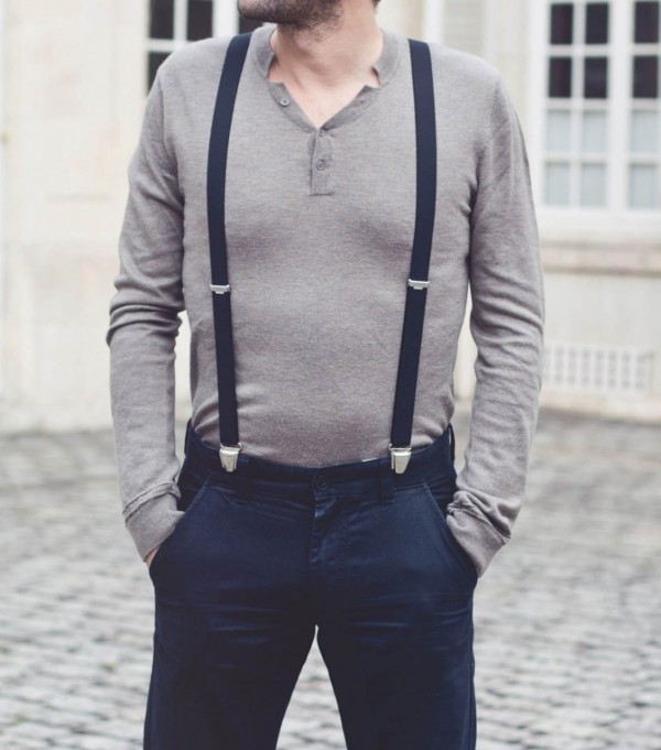Bretelles homme noires