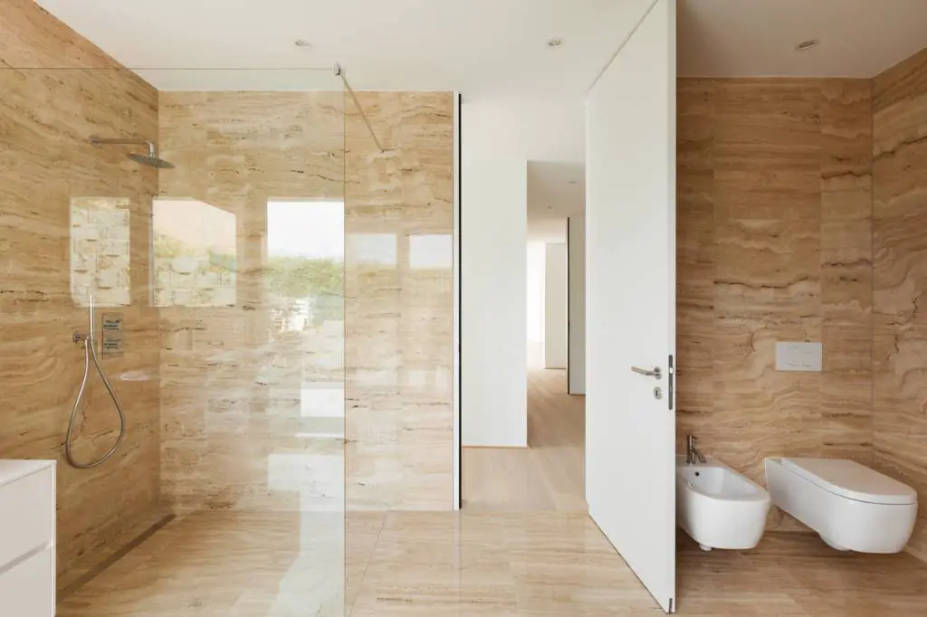 paroi douche aménagement salle de bains sur mesure maison salle eau style déco accessoire décoration matériau